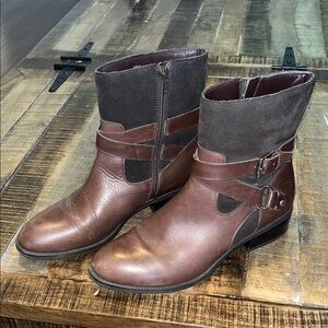 Ralph Lauren Brown Leather Ankle Boots